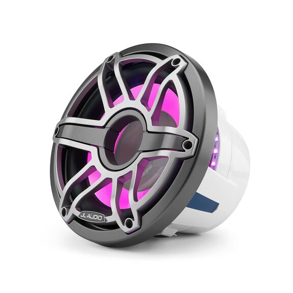M6-10IB-S-GmTi-i-4 10" Marine Subwoofer Driver, Gunmetal and Titanium Sport Grille with RGB LED Lighting image number 3
