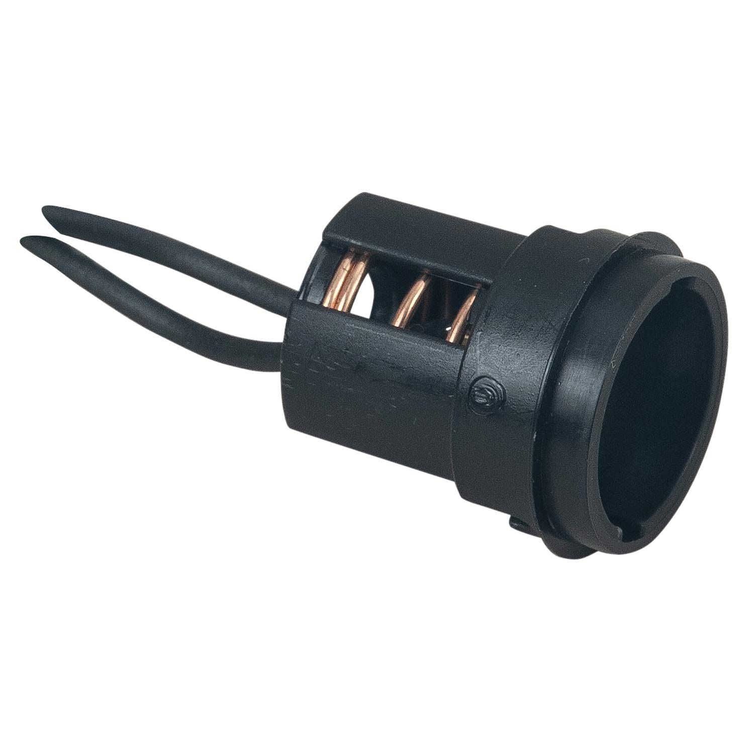 PERKO® Double Contact Bayonet Socket - Black Polymer Body