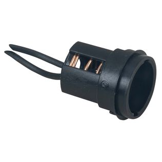 PERKO&reg; Double Contact Bayonet Socket - Black Polymer Body