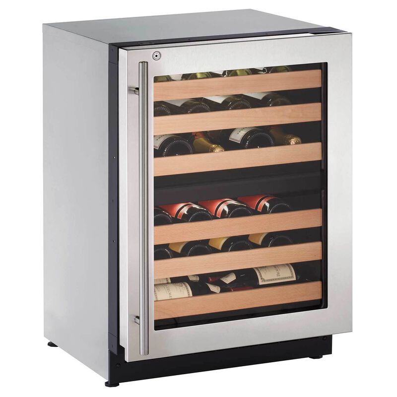 24" Stainless Dual Zone Wine Captain, LHH Lock image number 0