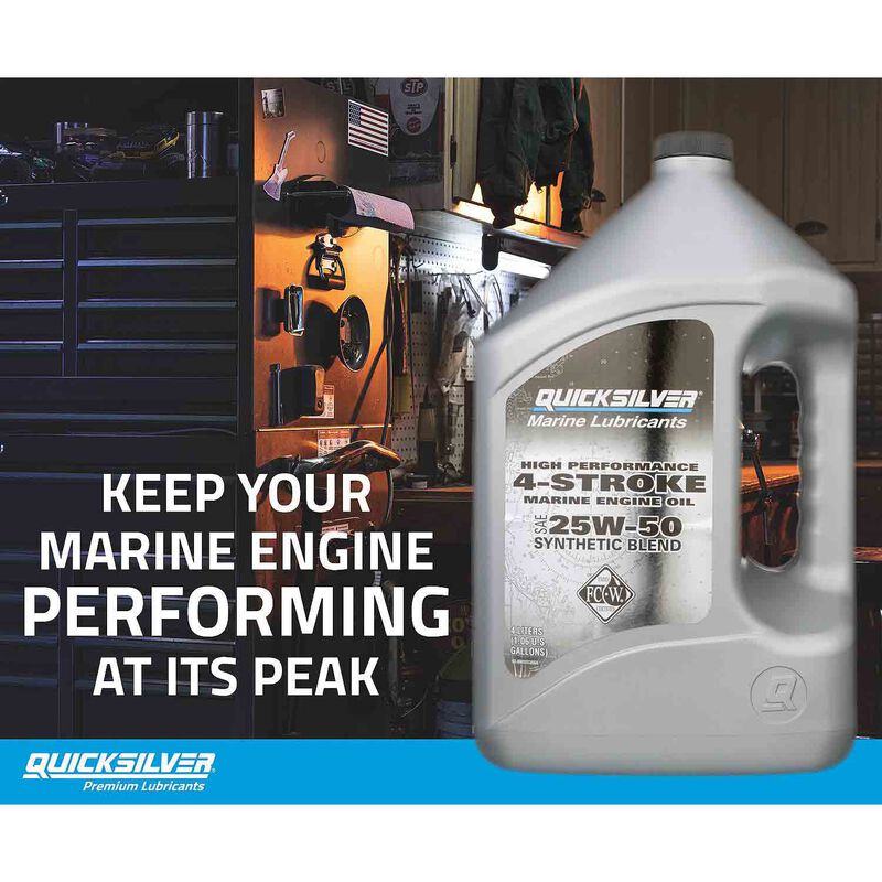 25W-50 High Performance Synthetic Marine Engine Oil, 1 Gallon image number 2