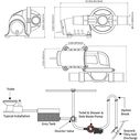 SEAFLO 24V 5.0 GPM Diaphragm Waste Pump with Rotating Head image number 3