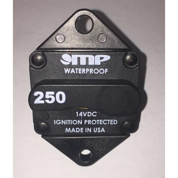Side-Power Breaker 250A Rear mount | Manual Reset 3/8" Studs image number 0