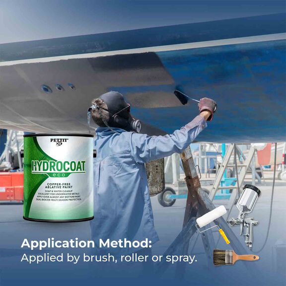 Hydrocoat&reg; Eco Ablative Antifouling Paint, Black, Quart image number 4