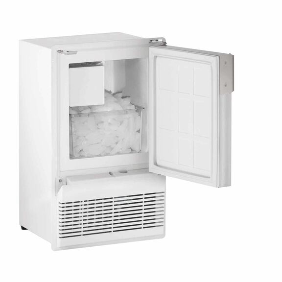 14" White Marine Crescent Ice Maker, 115V image number 1