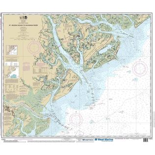 Maptech&reg; NOAA Recreational Waterproof Chart-St. Helena Sound to Savannah River, 11513