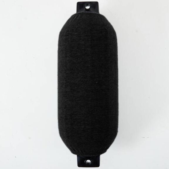 6 1/2" x 22" Twin Eye Fleece Fender Cover, Black image number 3