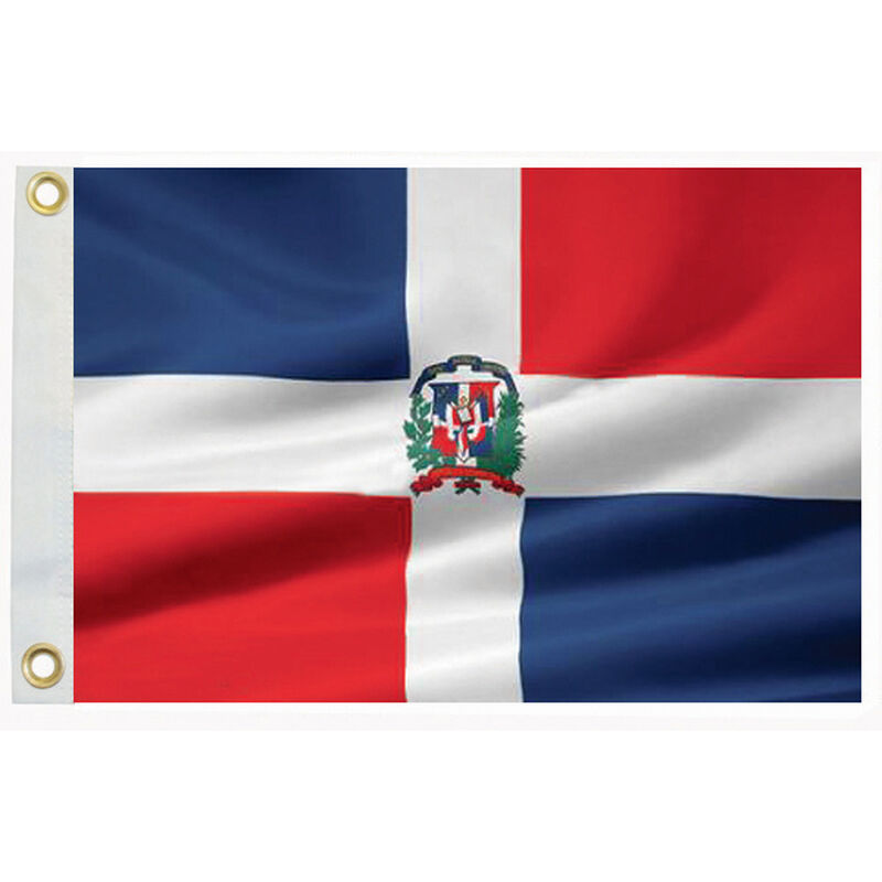 Dominican Republic Courtesy Flag, 12" x 18" image number 0