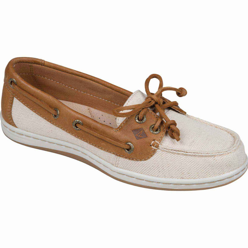 Women's Firefish Nubby Canvas Boat Shoe image number 0