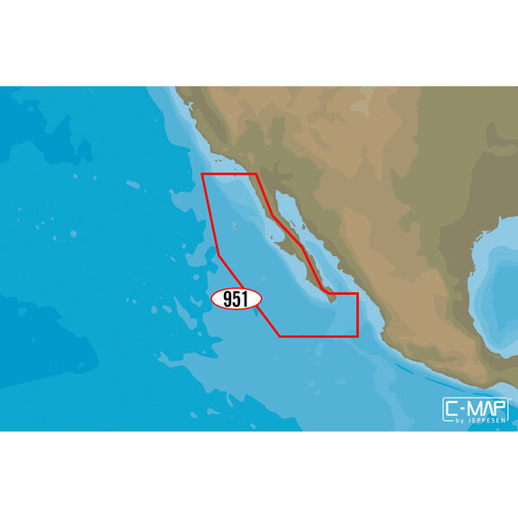 NA-M951 Cabo San Lucas, Mexico to San Diego, CA C-MAP MAX Chart microSD/SD Card image number 0