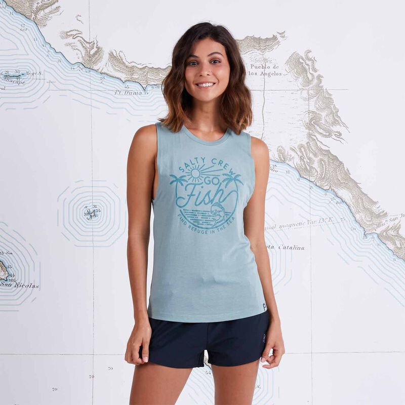 Women's Go Fish Muscle Tank Top image number 0