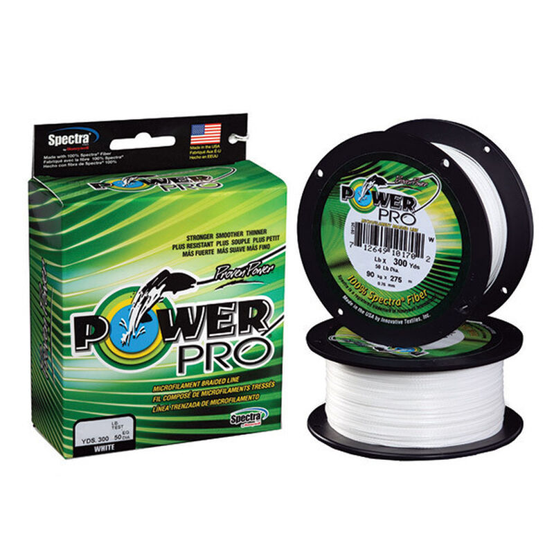 POWER PRO Spectra Braided Fishing Line, 40Lb, 300Yds, White