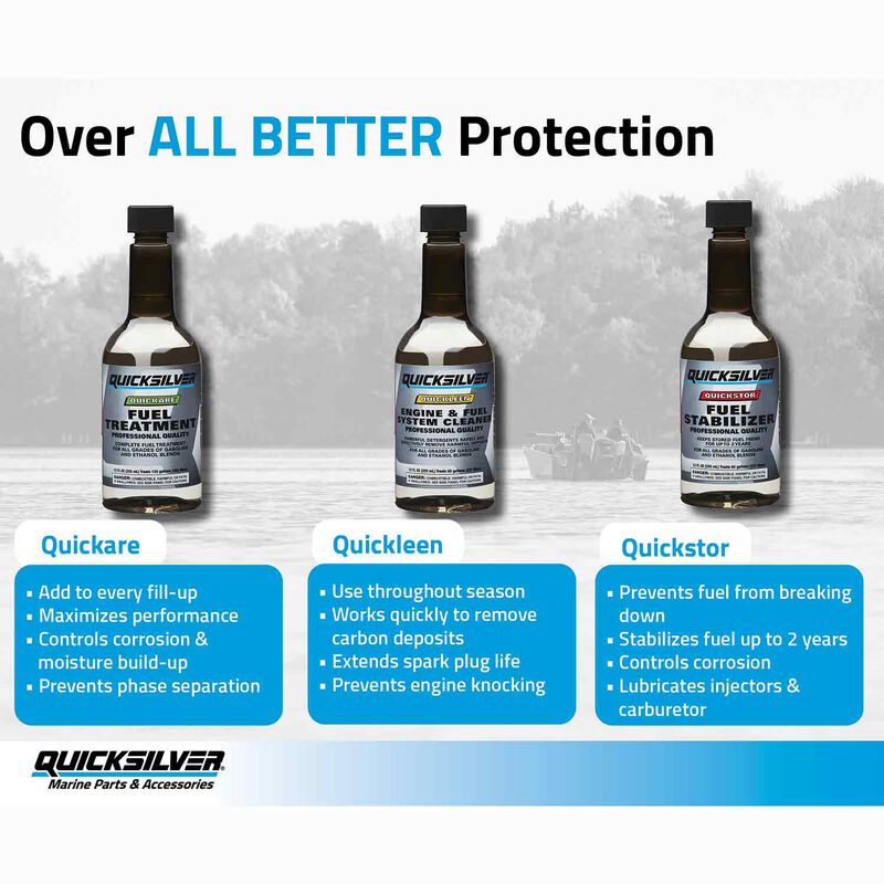 QUICKSILVER 8M0058681 Quickleen Engine and Fuel System Cleaner, 32 Oz ...