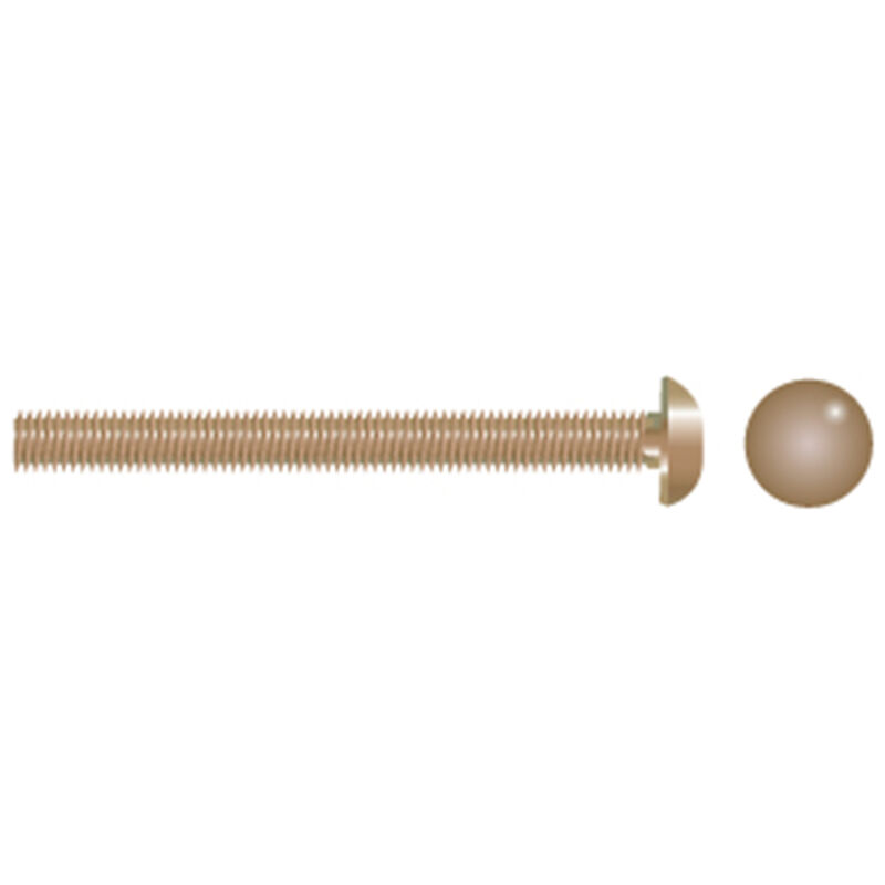 1/4-20 X 3" Bronze Carriage Bolts, 25-Pack image number 0