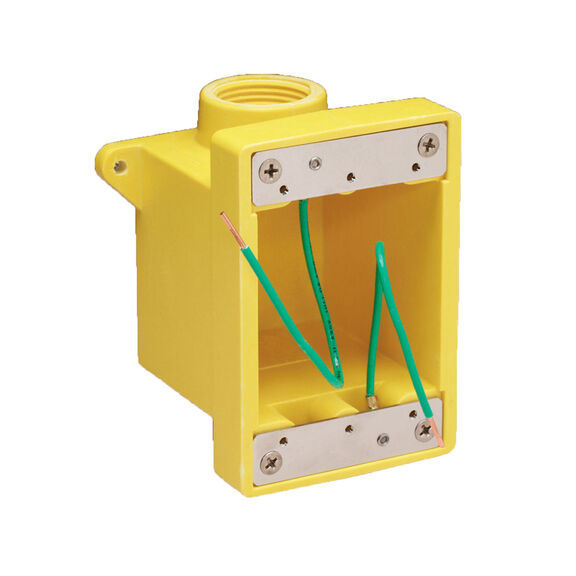 FD Box, Two 1" K.O. Holes, Yellow image number 0
