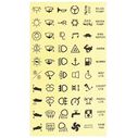 Label Stickers for C-7 Switches (60pcs Assorted Labels) image number 0