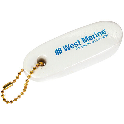 Floating Boat Key Chain Blue And Yellow Two Pcs. 2 