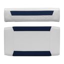 Deluxe Series Swingback Back Rest & Seat Cushion Set, fits 70 Qt. / 62 Qt. Swingback Cooler Seat, Brite White / Mariner Blue image number 1