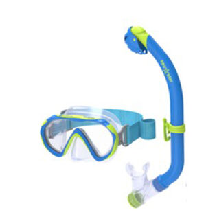 SEASTAR v22 Youth Snorkel Combo, Blue/Yellow
