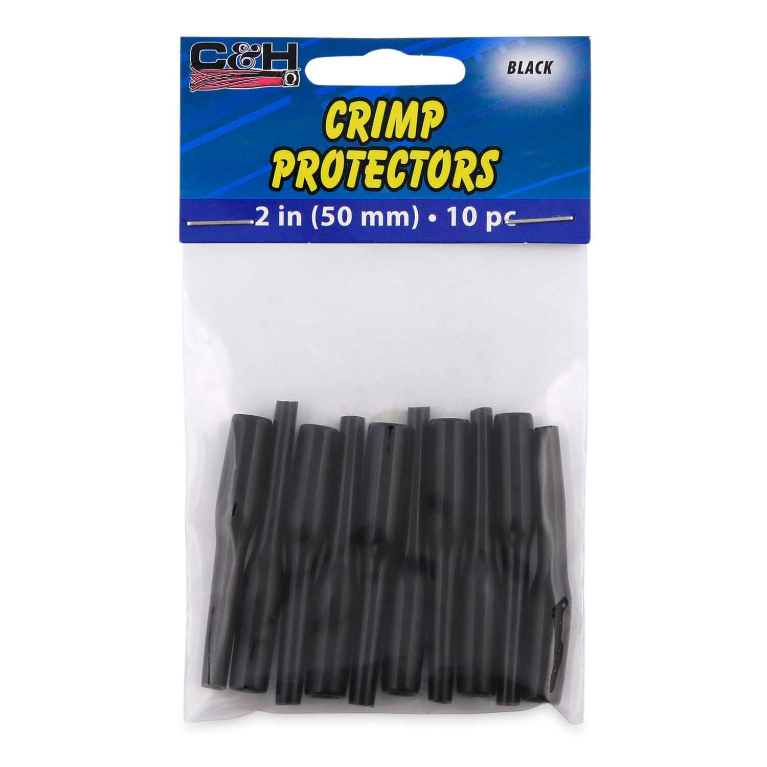 C&H, Crimp Protectors, 50mm length, Black, 10-Pack