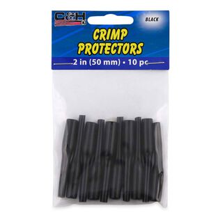 C&H, Crimp Protectors, 50mm length, Black, 10-Pack