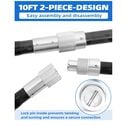 BLUEWING 10ft Carbon Fiber Gaff with 4in Stainless Steel Hook image number 2