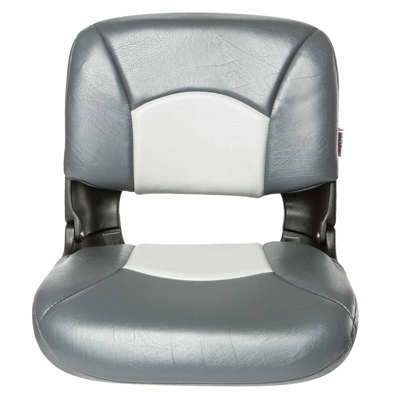 All-Weather Folding Seat, High Back, Charcoal/Gray image number 1