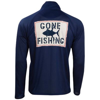 Men's Gone Fishing 1/2 Zip Shirt