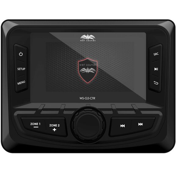 Wet Sounds WS-G2-CTR Wired Transom Remote with 3-Inch Full-Color TFT Display for WS-MC-20 Marine Media Center image number 0