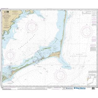 Maptech&reg; NOAA Recreational Waterproof Chart-Cape Hatteras-Wimble Shoals to Ocracoke Inlet, 11555