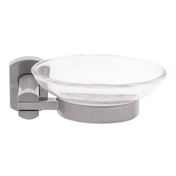 Miah Soap Dish Plastic Dish Brushed Nickel image number 2
