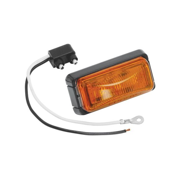 2" LED Amber Marker/Clearance Light with Base and Connector image number 0
