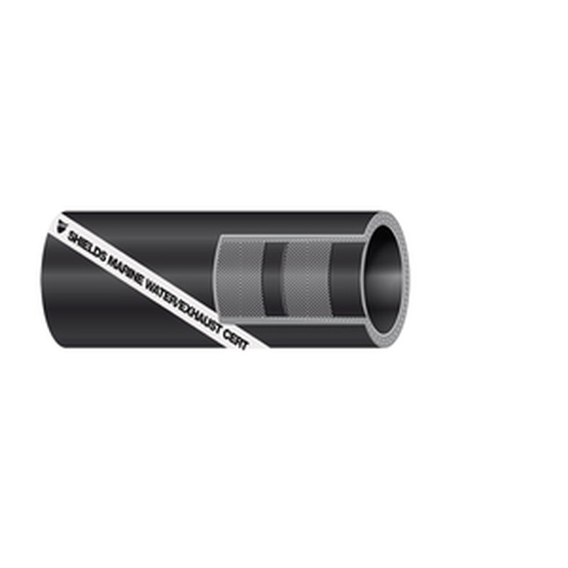 SHIELDS RUBBER Shields Marine Exhaust/Water Hose (No Wire), 3 1/2