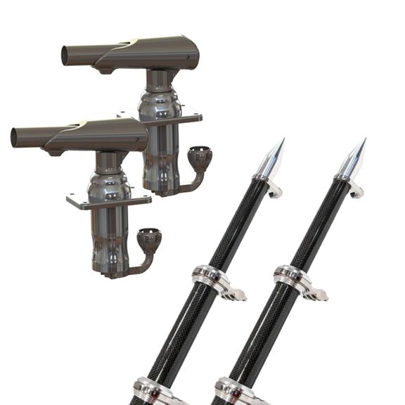Outrigger Kit GS-300 CF Black/Silver 16' image number 0