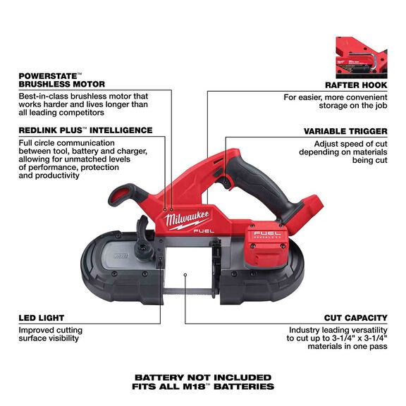 M18 FUEL&trade; Compact Band Saw image number 1