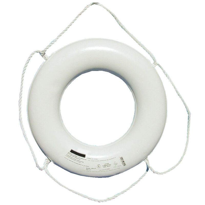 30" Dia. Type IV Ring Buoy White image number 0