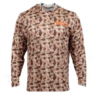 Men's Hooded Duck Camo UPF Shirt