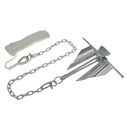 Slip Ring Anchor Kit, Galvanized, 5 lb. image number 0