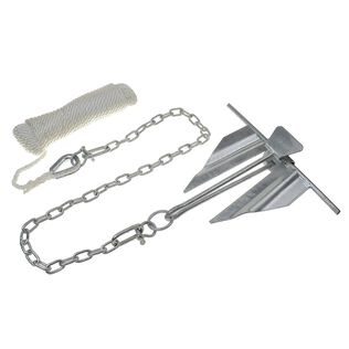 Slip Ring Anchor Kit, Galvanized, 5 lb.
