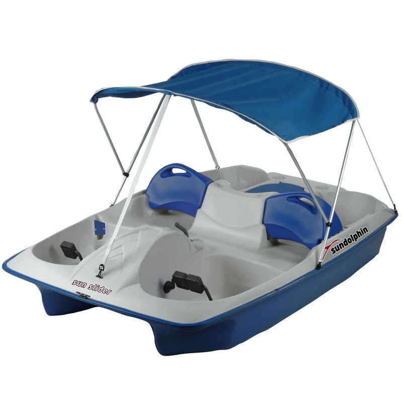 Sun Slider Pedal Boat with Canopy, Blue image number 0
