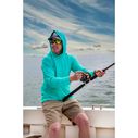 Men's Solid Performance Fishing Hooded Shirt image number 2