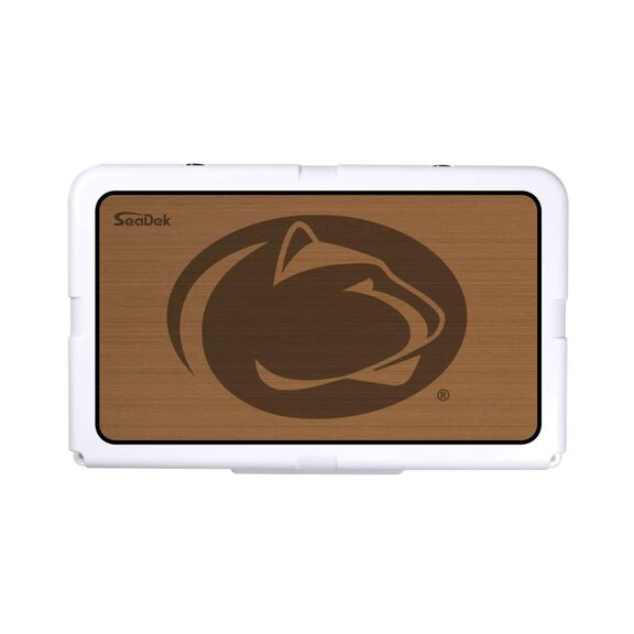 SeaDek Cooler Pad - Collegiate Collection - Fits RTIC 45 - Mocha / Black, Pennsylvania State University image number 0