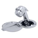 Recessed Shower Chrome Cup & Lid, Small Chrome Sprayer, 6' Black Rubber Hose image number 2