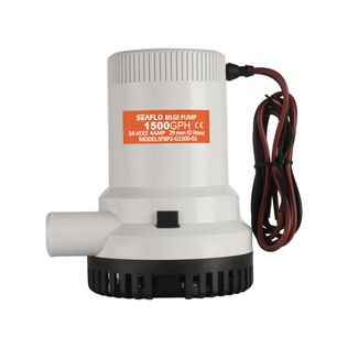 SEAFLO 01 Series 1500 GPH 12V Bilge Pump, 1-1/8" Outlet, Anti-Airlock