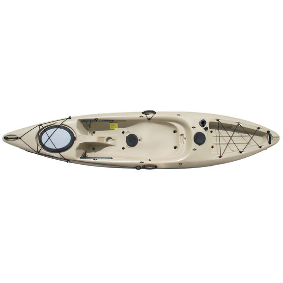 Pompano 120 Sit-On-Top Angler Kayak, Sand image number 0