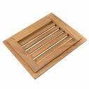 Teak Louvered Insert, 9 1/8" x 7 1/2" x 3/4" image number 2