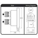 Helm Mount LED RGBW Controller, Water Resistant, Touch Sensitive, Multifunction image number 3