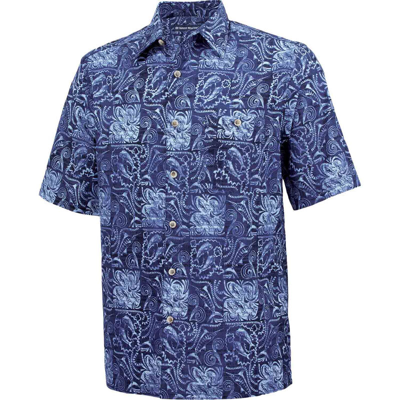 Men's Batik Fish Shirt West Marine
