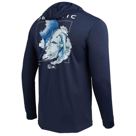 PELAGIC Chemise de pêche Aquatek Tails Up à manches longues pour femme