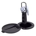 Recessed Shower Black Cup & Lid, Hammer-Head Black Sprayer, 6' Black Rubber Hose image number 2